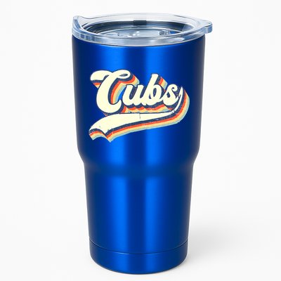 Cubs Sports Name Vintage Retro Boy Girl Tumbler