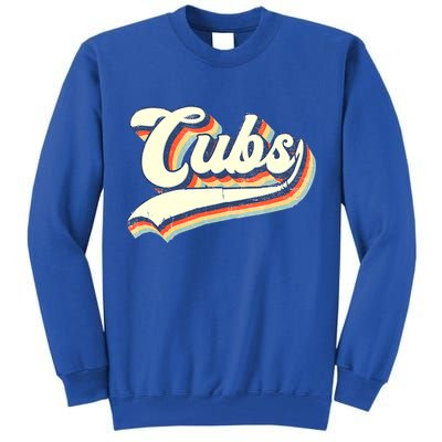 Cubs Sports Name Vintage Retro Boy Girl Tall Sweatshirt