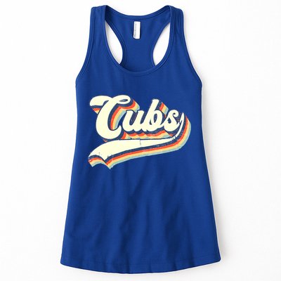 Cubs Sports Name Vintage Retro Boy Girl Womens Tank Top