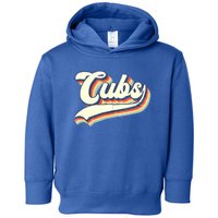 Cubs Sports Name Vintage Retro Boy Girl Toddler Hoodie