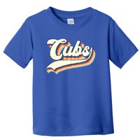 Cubs Sports Name Vintage Retro Boy Girl Toddler T-Shirt