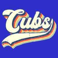 Cubs Sports Name Vintage Retro Boy Girl Womens T-Shirt