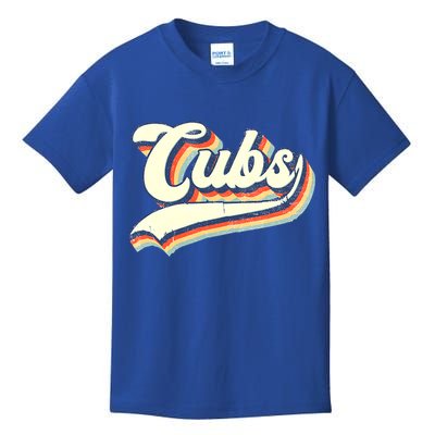 Cubs Sports Name Vintage Retro Boy Girl Kids T-Shirt