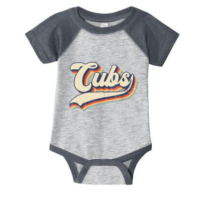 Cubs Sports Name Vintage Retro Gift Infant Baby Jersey Bodysuit