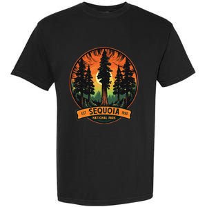 Cute Sequoia National Park Giant Tree Graphic Garment-Dyed Heavyweight T-Shirt