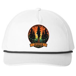 Cute Sequoia National Park Giant Tree Graphic Snapback Five-Panel Rope Hat