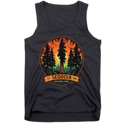 Cute Sequoia National Park Giant Tree Graphic Tank Top