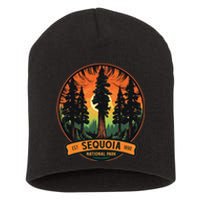 Cute Sequoia National Park Giant Tree Graphic Short Acrylic Beanie