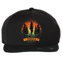 Cute Sequoia National Park Giant Tree Graphic Wool Snapback Cap