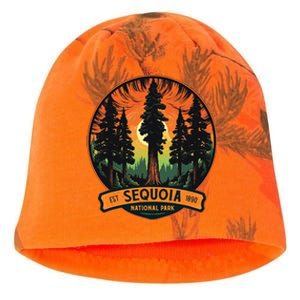 Cute Sequoia National Park Giant Tree Graphic Kati - Camo Knit Beanie