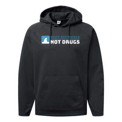 Cybersecurity Sniff Networks Not Drugs Hacker Performance Fleece Hoodie