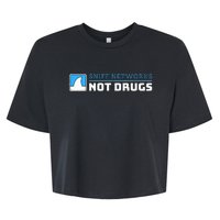 Cybersecurity Sniff Networks Not Drugs Hacker Bella+Canvas Jersey Crop Tee