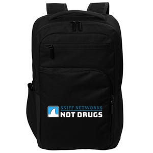 Cybersecurity Sniff Networks Not Drugs Hacker Impact Tech Backpack