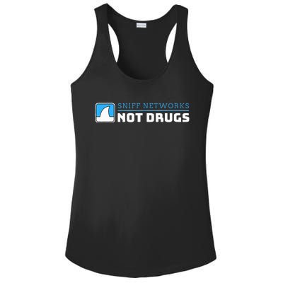 Cybersecurity Sniff Networks Not Drugs Hacker Ladies PosiCharge Competitor Racerback Tank