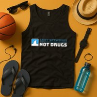 Cybersecurity Sniff Networks Not Drugs Hacker Tank Top