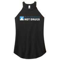 Cybersecurity Sniff Networks Not Drugs Hacker Women's Perfect Tri Rocker Tank