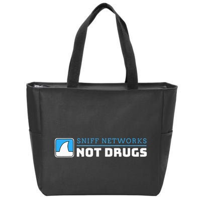 Cybersecurity Sniff Networks Not Drugs Hacker Zip Tote Bag