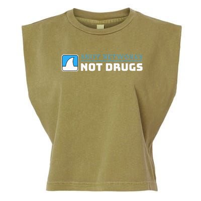 Cybersecurity Sniff Networks Not Drugs Hacker Garment-Dyed Women's Muscle Tee