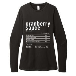 Cranberry Sauce Nutrition Facts Thanksgiving Gift Womens CVC Long Sleeve Shirt