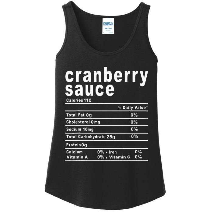 Cranberry Sauce Nutrition Facts Thanksgiving Gift Ladies Essential Tank