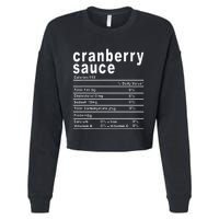 Cranberry Sauce Nutrition Facts Thanksgiving Gift Cropped Pullover Crew