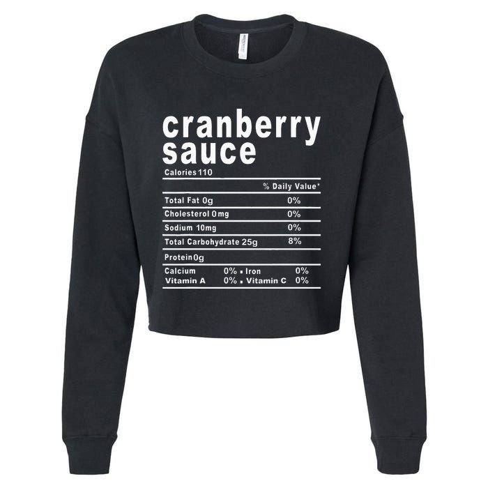 Cranberry Sauce Nutrition Facts Thanksgiving Gift Cropped Pullover Crew