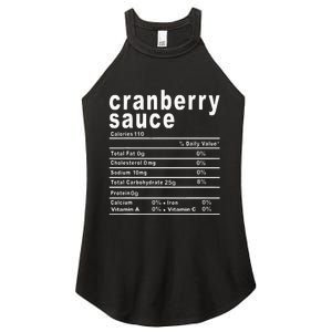 Cranberry Sauce Nutrition Facts Thanksgiving Gift Women's Perfect Tri Rocker Tank