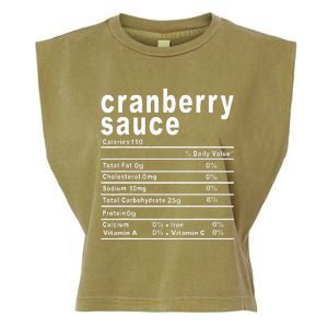 Cranberry Sauce Nutrition Facts Thanksgiving Gift Garment-Dyed Women's Muscle Tee