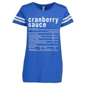 Cranberry Sauce Nutrition Facts Thanksgiving Gift Enza Ladies Jersey Football T-Shirt