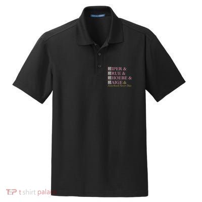 Charmed Sisterhood Never Dies Gift Dry Zone Grid Polo