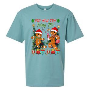 Christmas School Nurse Xmas Did You Try Icing It Gingerbread Sueded Cloud Jersey T-Shirt