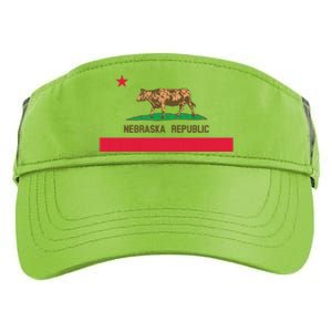 California Style Nebraska State Flag Adult Drive Performance Visor