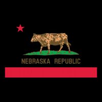 California Style Nebraska State Flag Cooling Performance Crew T-Shirt