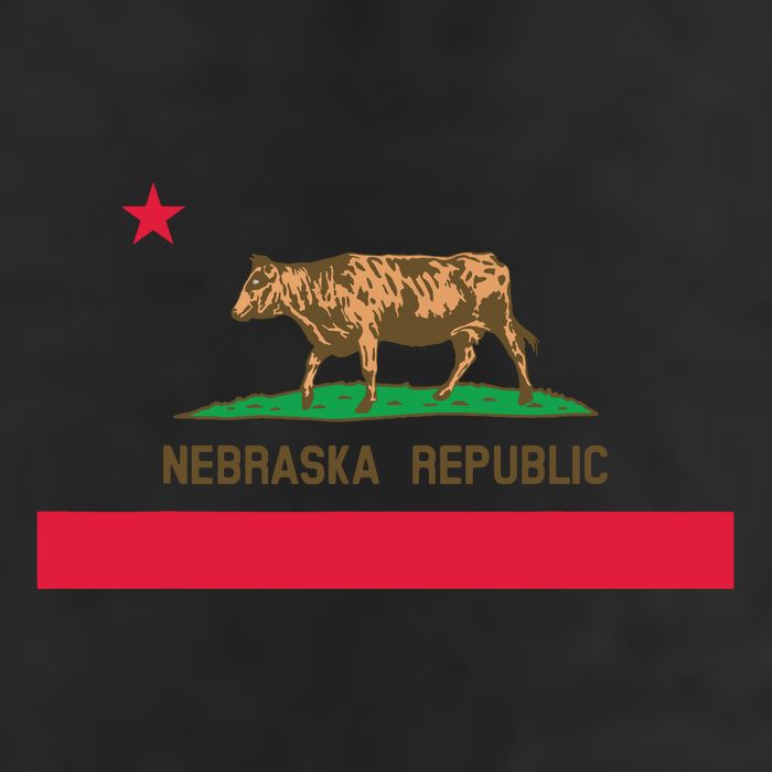California Style Nebraska State Flag Adult Drive Performance Visor