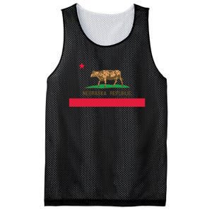 California Style Nebraska State Flag Mesh Reversible Basketball Jersey Tank