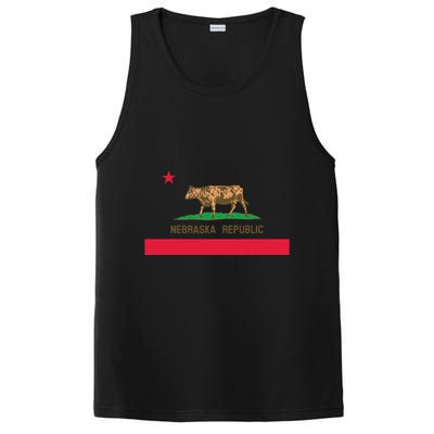 California Style Nebraska State Flag PosiCharge Competitor Tank