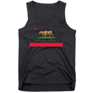 California Style Nebraska State Flag Tank Top