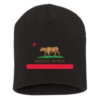 California Style Nebraska State Flag Short Acrylic Beanie