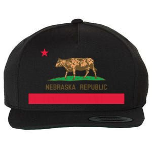 California Style Nebraska State Flag Wool Snapback Cap