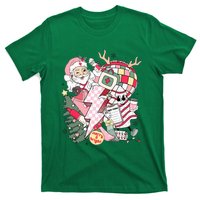 Christmas Santa Nurse Disco Ball Rn Cna Icu Med Surg Picu T-Shirt