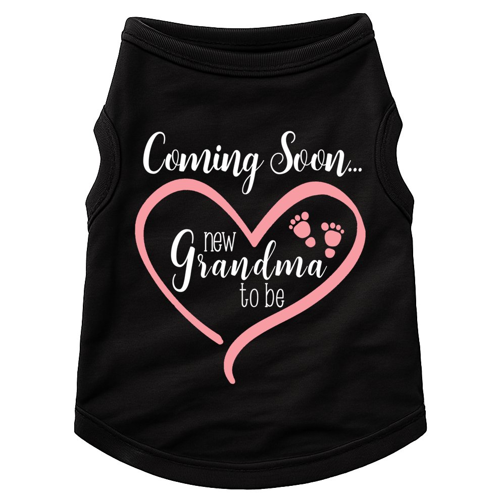 Coming Soon New Grandma To Be Gift Doggie Tank