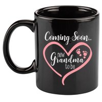 Coming Soon New Grandma To Be Gift 11oz C Handle Ceramic Mug