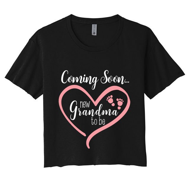 Coming Soon New Grandma To Be Gift Crop Top