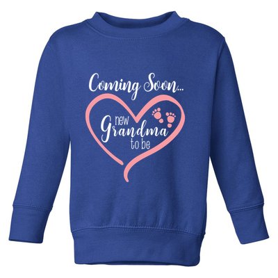 Coming Soon New Grandma To Be Gift Toddler Sweatshirt