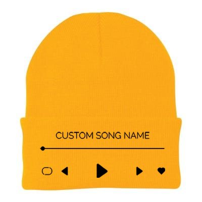 Custom Song Name Knit Cap Winter Beanie