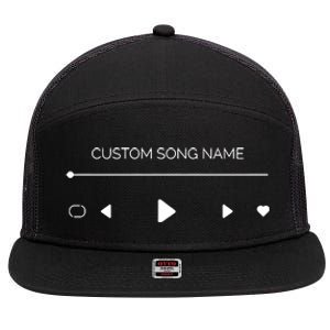 Custom Song Name 7 Panel Mesh Trucker Snapback Hat