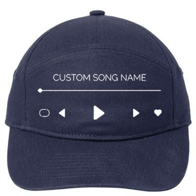 Custom Song Name 7-Panel Snapback Hat