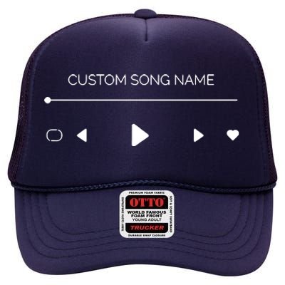 Custom Song Name High Crown Mesh Back Trucker Hat