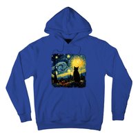 Cat Starry Night Van Gogh Cat For Cat Lover Cat Mom Cat Dad Hoodie