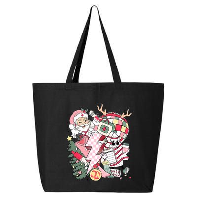 Christmas Santa Nurse Disco Ball Rn Cna Icu Med Surg Picu 25L Jumbo Tote